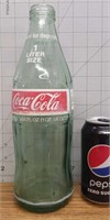 Glass 1 liter Coca-cola bottle