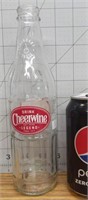 Glass cheerwine bottle