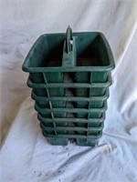 7 Green Carrying Totes 8" wide