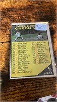 1961 TOPPS CHECKLIST BLACK TOPPS BASEBALL