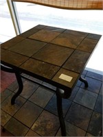 Small table with stone top