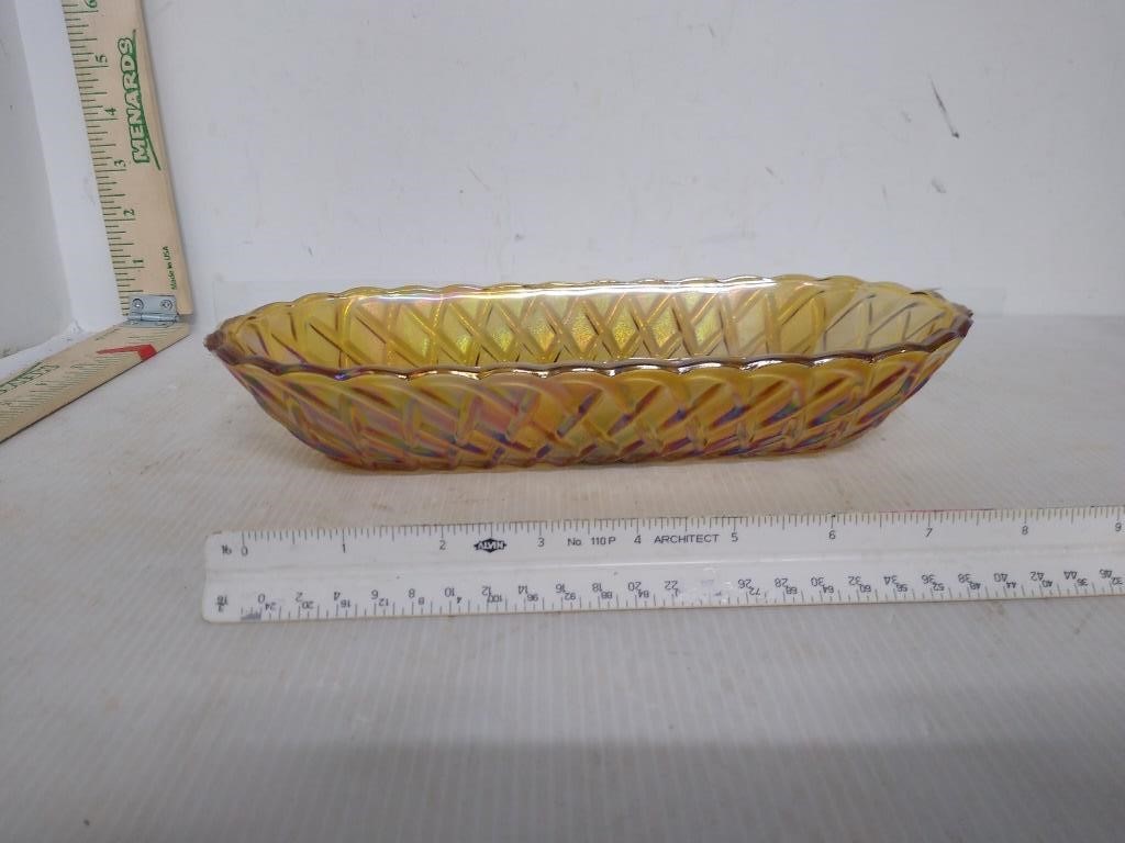 Millersburg Amber Glass Dish