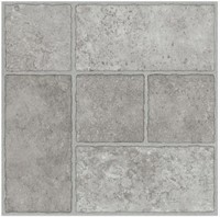 Bodden Bay Grey Vinyl Tile Flooring (20 sqft/case)