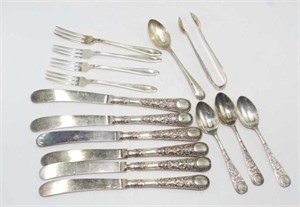 Quantity of various sterling silver flatware