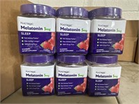 Lot of 6 natrol melatonin 5mg sleep gummies