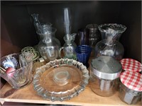 Glass Jar and Vases Grouping