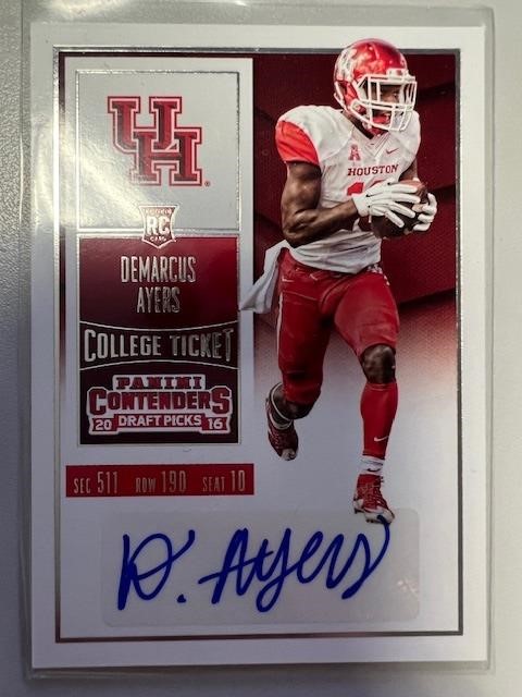 Demarcus Ayers Signed Card with COA