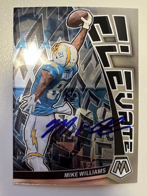 Chargers Mike Williams Signed Card with COA