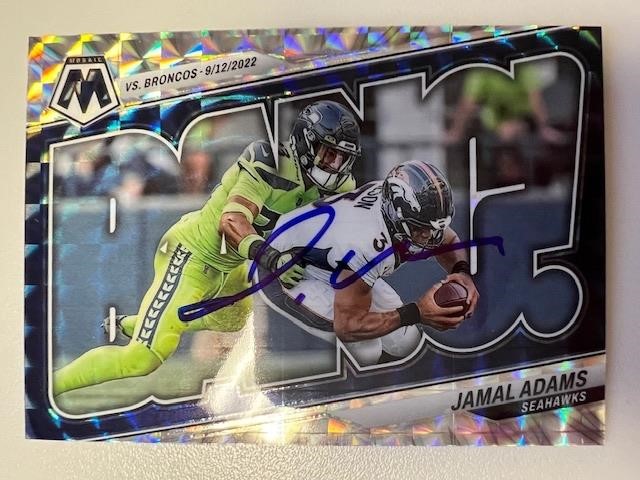 Seahawks Jamal Adams Signed Card COA