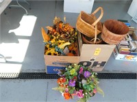 Lot 257  Flowers and Baskets.