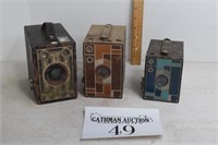 (3) Antique Cameras