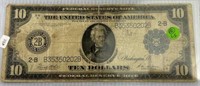 Dec 23rd, 1913 Ten Dollar Federal Reserve Note