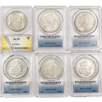 1896-1900 (Set 6) Morgan Silver Dollar
