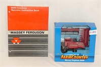 Massey Ferguson 8680 1/64 Combine w/Operators Man.