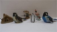 Bird Figurine Lot, 2 Goebel, Handcarved