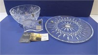 Waterford Crystal-American Glag, Bowl 8", Platter