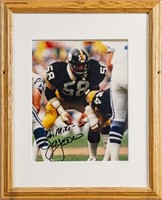 (1): Framed AUTOGRAPHED PHOTO Jack Lambert Steeler