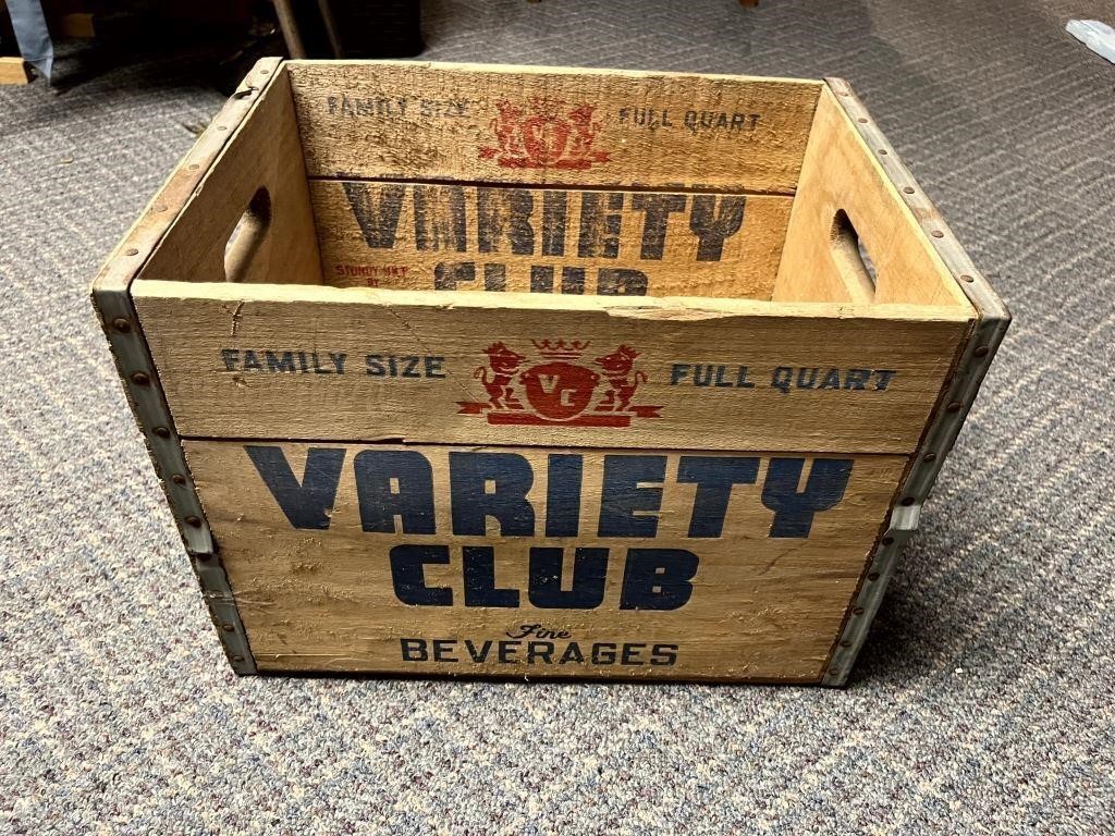 Variety Club Wood Crate