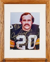 (1): Framed AUTOGRAPHED PHOTO Rocky Bleier Steeler