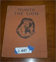 1930's Hardbound "Munya The Lion" - Dorothy Martin