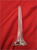 Murano Elephant Foot Bud Vase Twisted Neck 8"