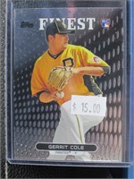 2013 TOPPS FINEST GERRIT COLE ROOKIE CARD
