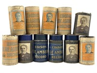 Antique Empty Edison Record Tube Containers