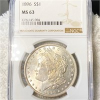 1896 Morgan Silver Dollar NGC - MS63