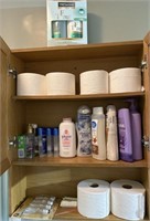 Contents of bathroom cabinets