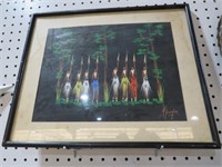 FRAMED SIGNED NATIVES PRINT