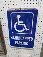 METAL HANDICAP PARKING SIGN