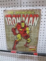 TIN IRON MAN MARVEL ADV. SIGN