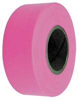 12 Rolls Flagging Tape  Fluorescent Pink  1 3/16 i