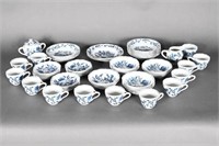 Vintage Blue Danube Dinnerware Bowls, Tea Cups