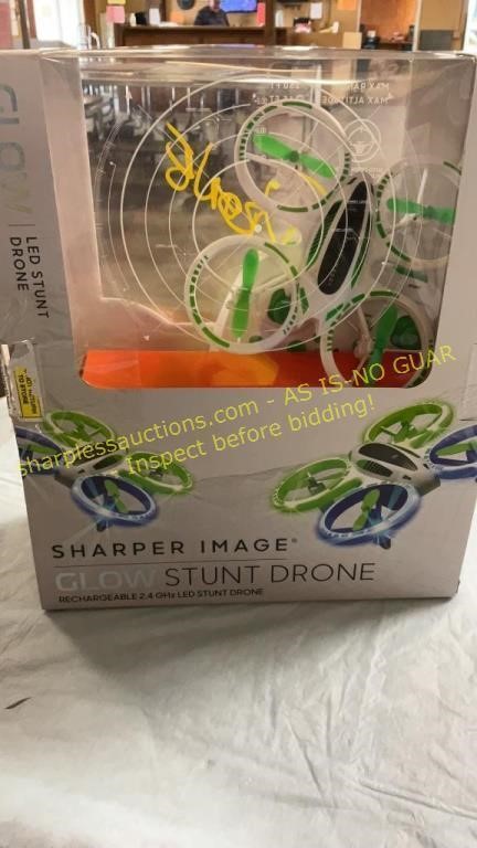 SHARPER IMAGE 2.4GHz RC Glow Up Stunt Drone with