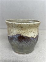 Glazed pottery vase