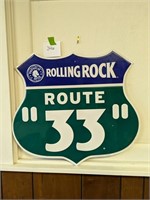 Rolling Rock Beer Sign - 20" x 23"