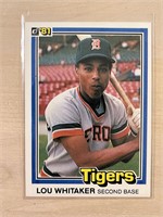 Lou Whitaker 1981 Donruss