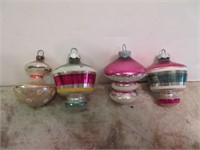 4 Vintage Ornaments
