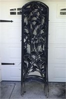 LAWN TRELLIS #2 - 5 SECTIONS OF BLACK COATED STEEL