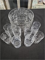 Punchbowl Set with 8 Glasses