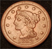1852 Braided Hair Large Cent - VF Large Cent