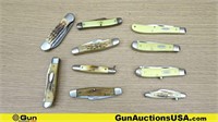 Case Knives. Good Condition. Lot of 10; Folding Kn