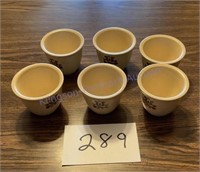 Six Pfaltzgraff custard cups