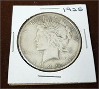 1925 PEACE SILVER DOLLAR