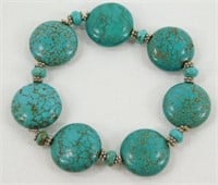 Vintage Turquoise Beaded Bracelet