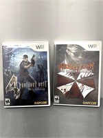 Bundle Of 2 Wii Games - Resident Evil Wii