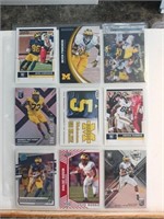 Of. Sportscard Michigan Wolverine rookie. Cards