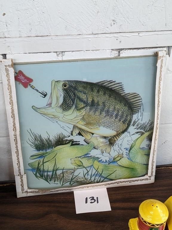 Miller Beer Fish Sign