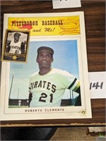 Roberto Clemente Card and Book